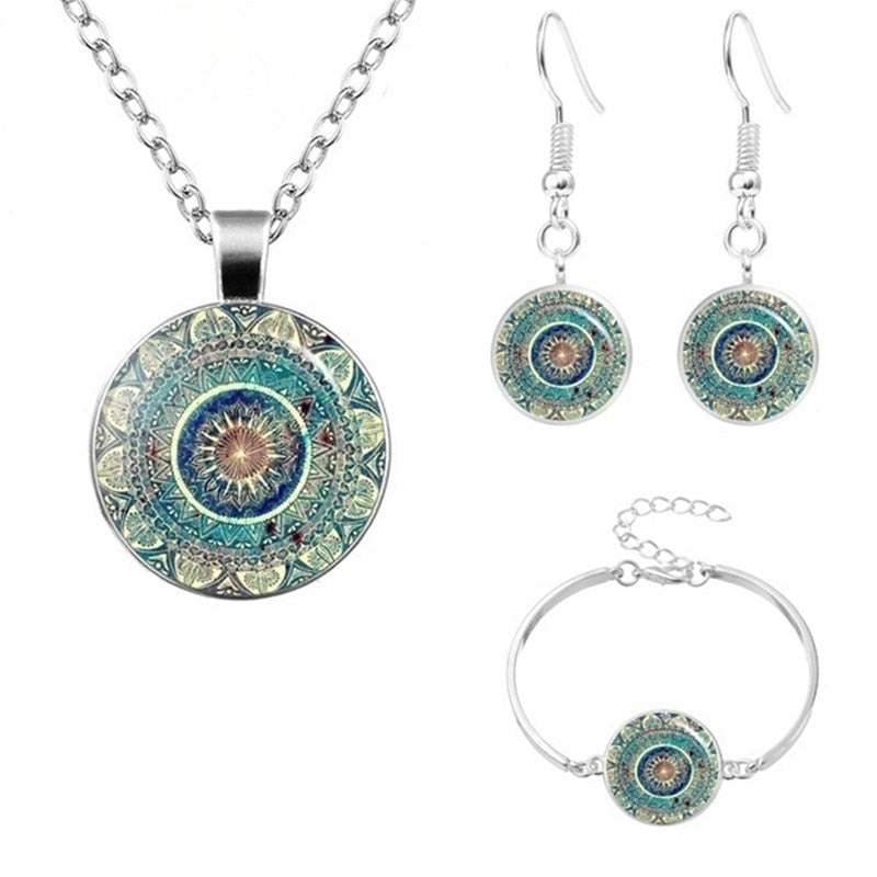 Conjunto Colar, Pulseira e Brinco